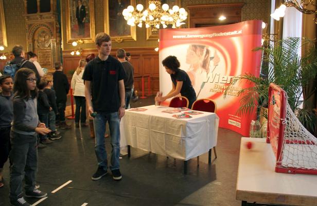 Sportlich im Rathaus