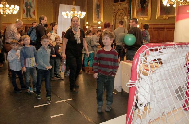 Sportlich im Rathaus