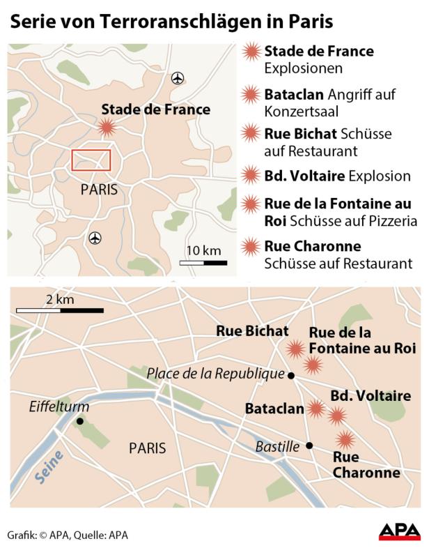 Wie die Terrornacht in Paris ablief