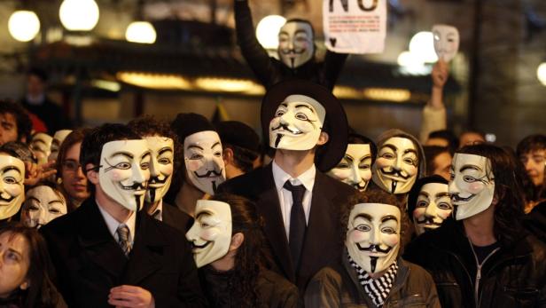 Anonymous-Aktionen in Österreich 2011