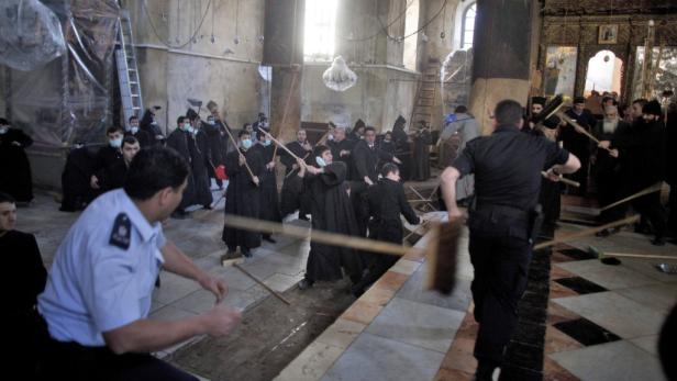 Unrühmliche Priester-Prügelei in Bethlehem