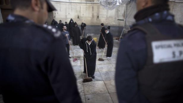 Unrühmliche Priester-Prügelei in Bethlehem