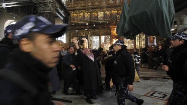 Unrühmliche Priester-Prügelei in Bethlehem