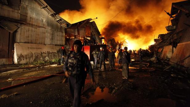 Brandinferno in Rangun
