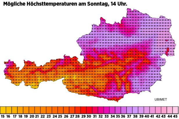 Gluthitze in ganz Österreich