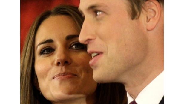 Nahaufnahme von Kate Middleton und Prinz William.