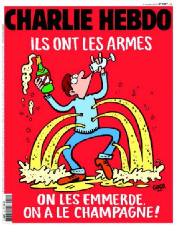 "Charlie Hebdo": Satirische Antwort mit Champagner
