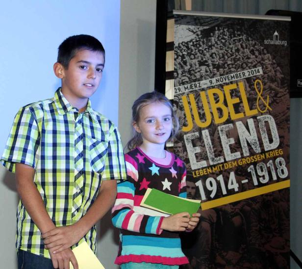 Jubel und Elend, 1. WK, Schallaburg, Kids der VS Artstetten präsentieren ihre Projekte
