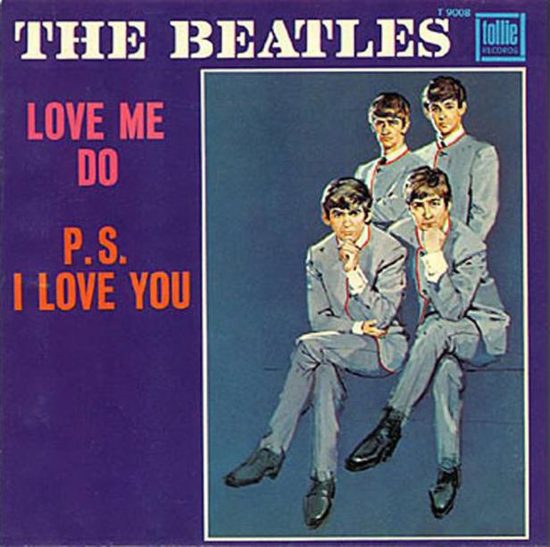 Das Cover der Single „Love Me Do“/„P.S. I Love You“ von den Beatles.