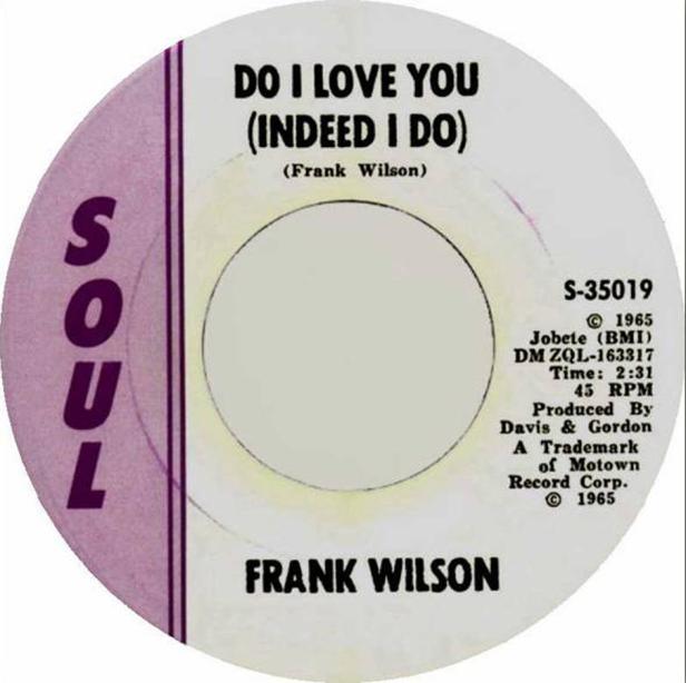 Das Schallplattencover von Frank Wilsons „Do I Love You (Indeed I Do)“ aus dem Jahr 1965.