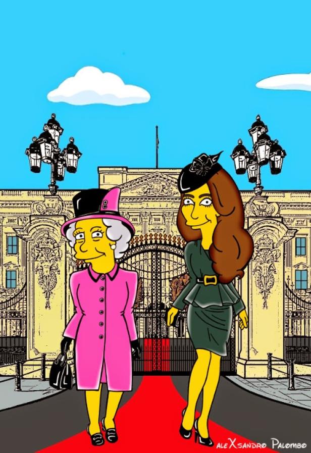 Kates Kleider im Simpsons-Look