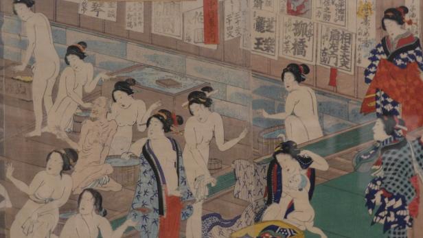 Erotische Kunst aus Japan: Frühlingsgefühle auf "Lachbildern"