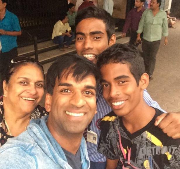 Ramesh Nair auf Heimaturlaub in Indien
