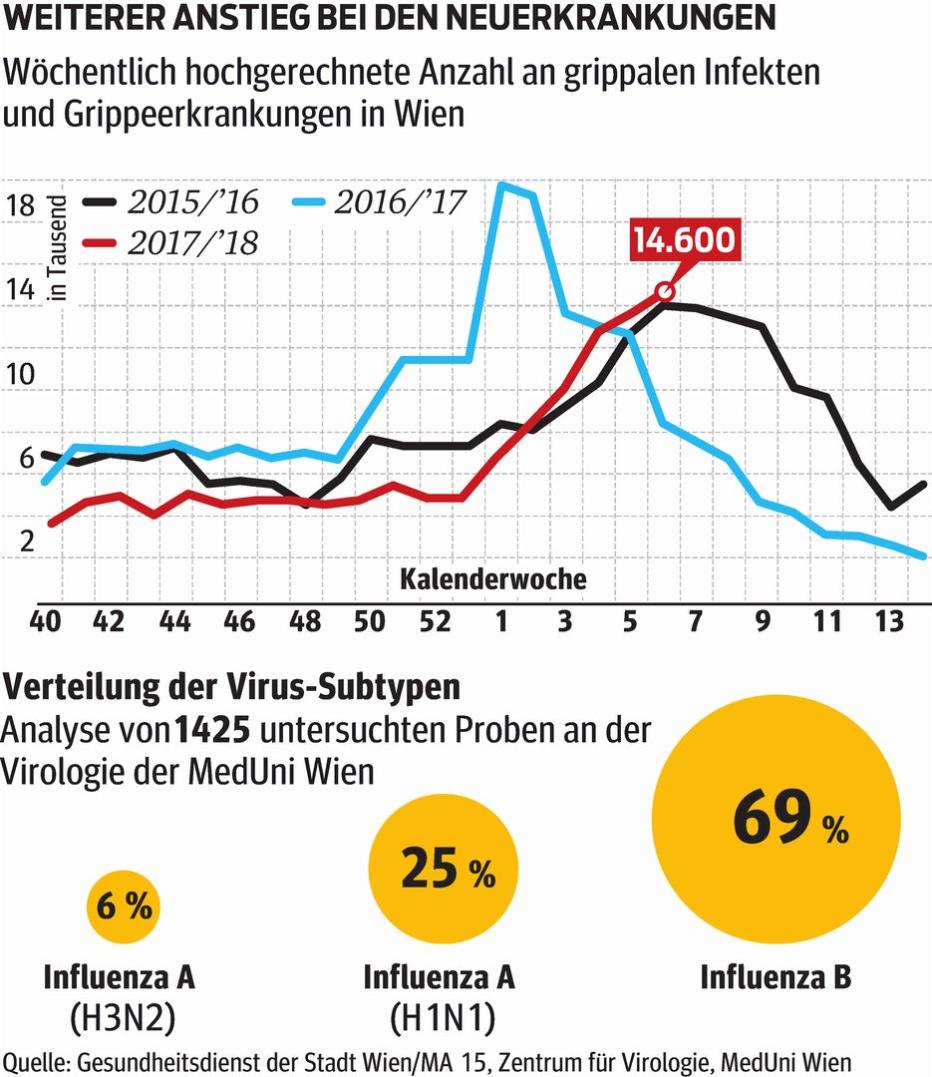 Grippewelle: Höhepunkt scheint erreicht zu sein | kurier.at