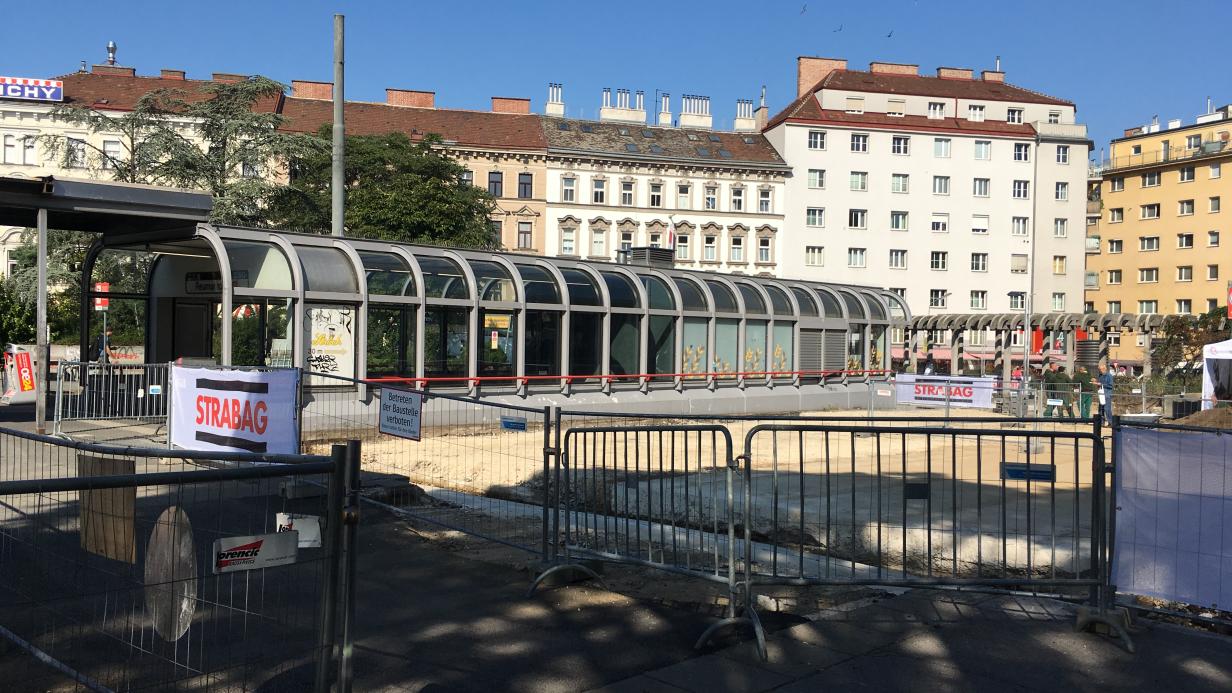 Reumannplatz Vorübergehende Sperre wegen russischer Panzergranaten
