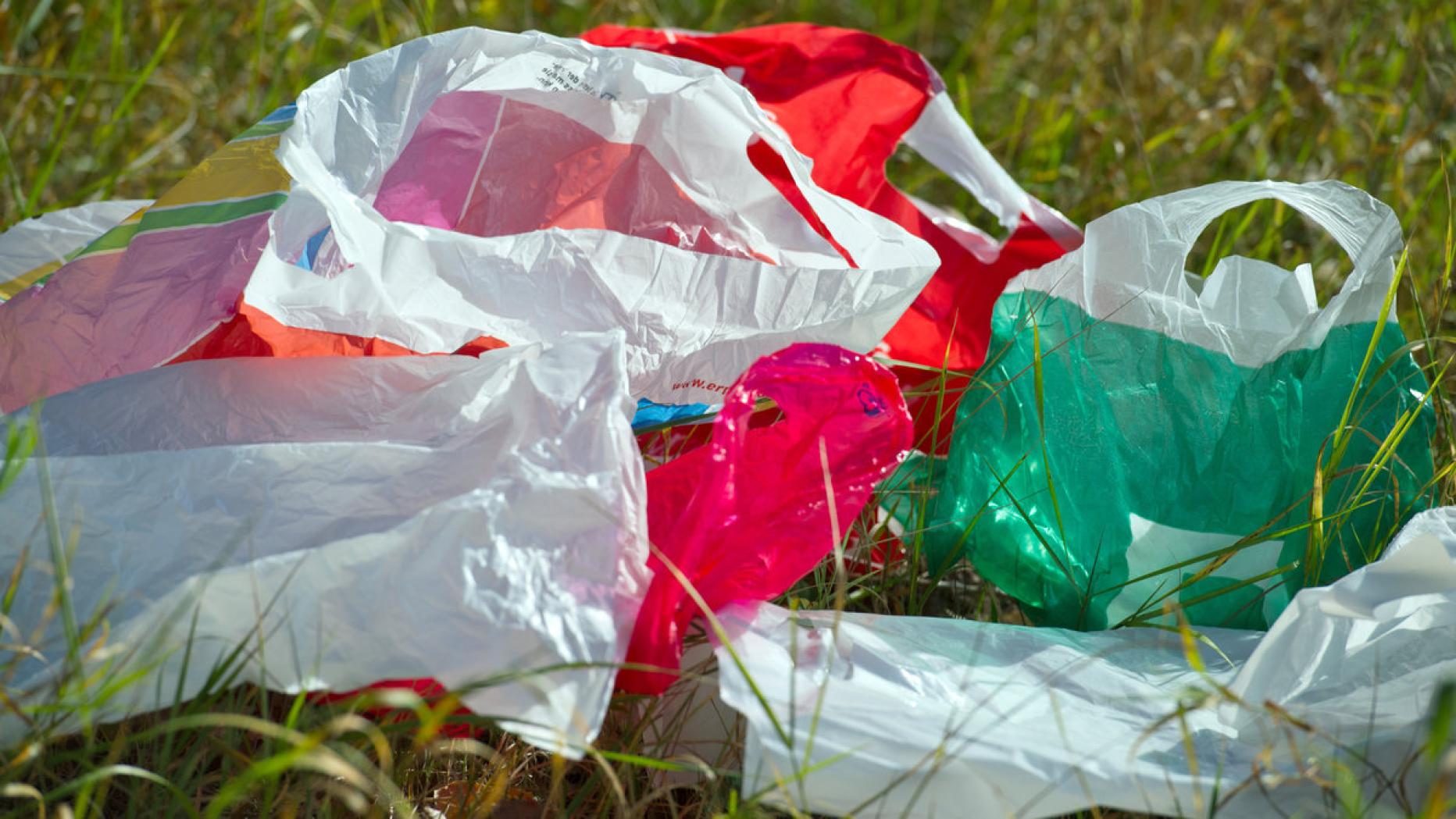 Пластиковые пакеты мусор