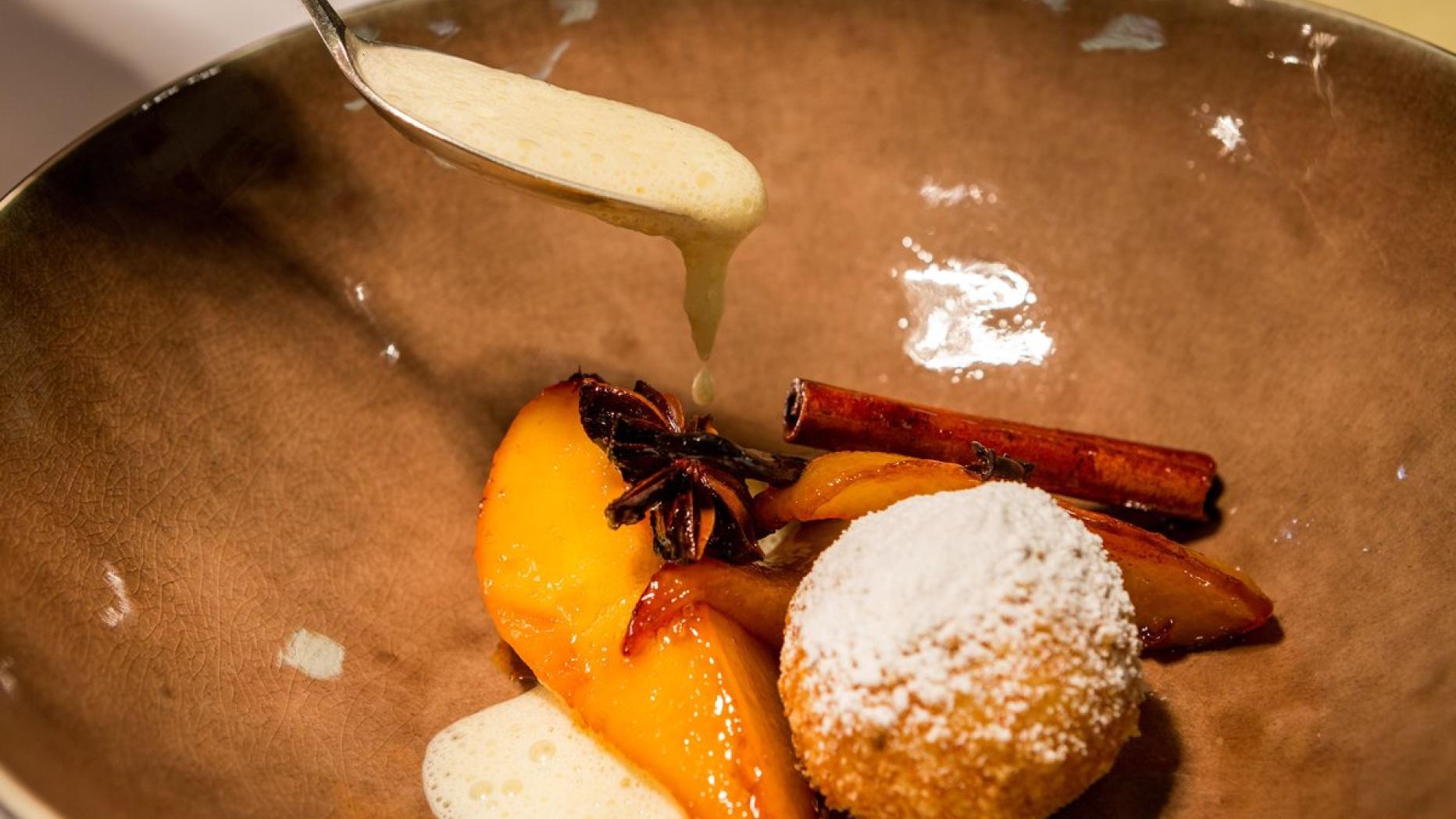 Rezept: Griessknödel mit karamellisierter Birne
