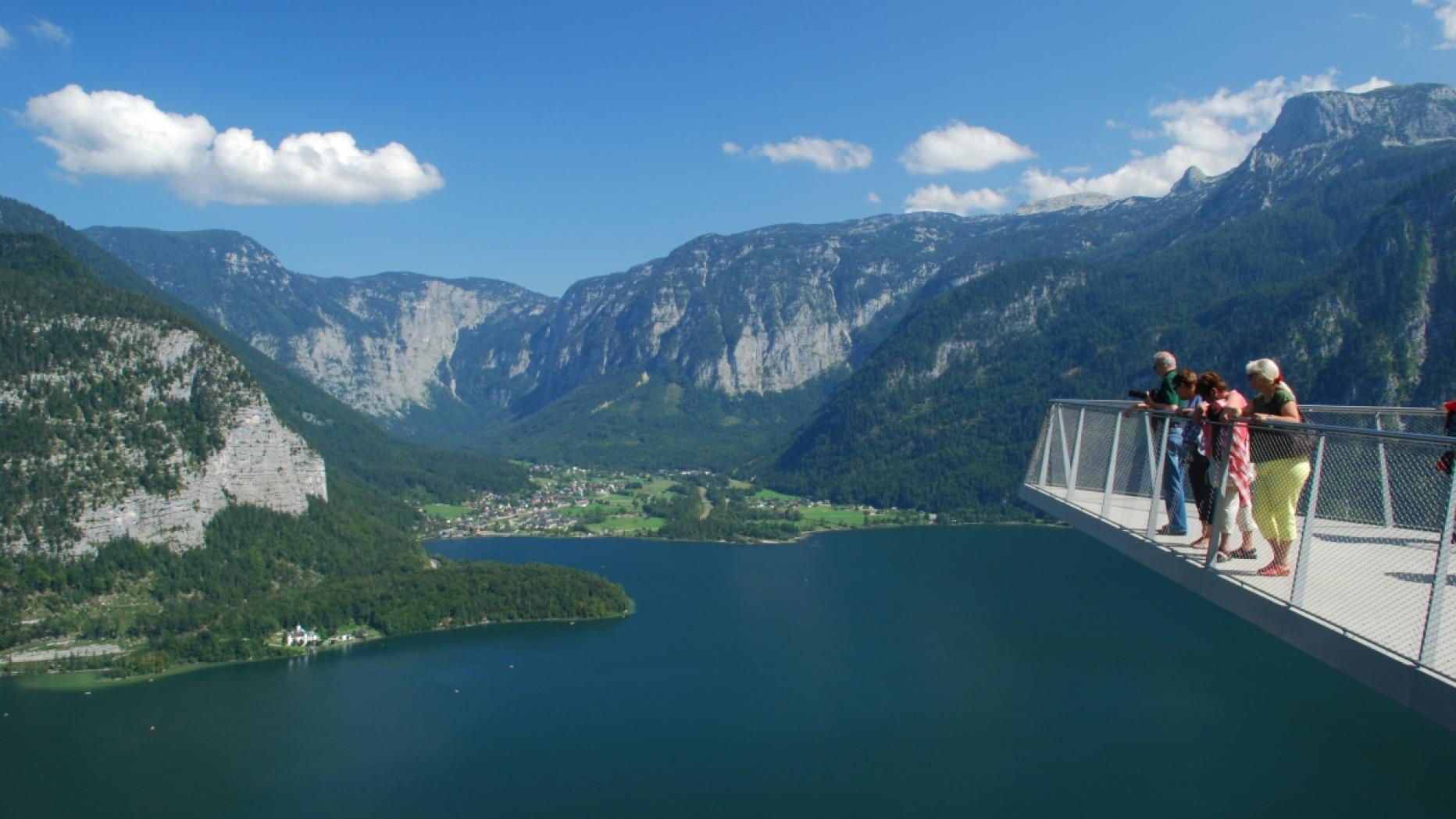 Австрия смотровая площадка Skywalk Hallstatt