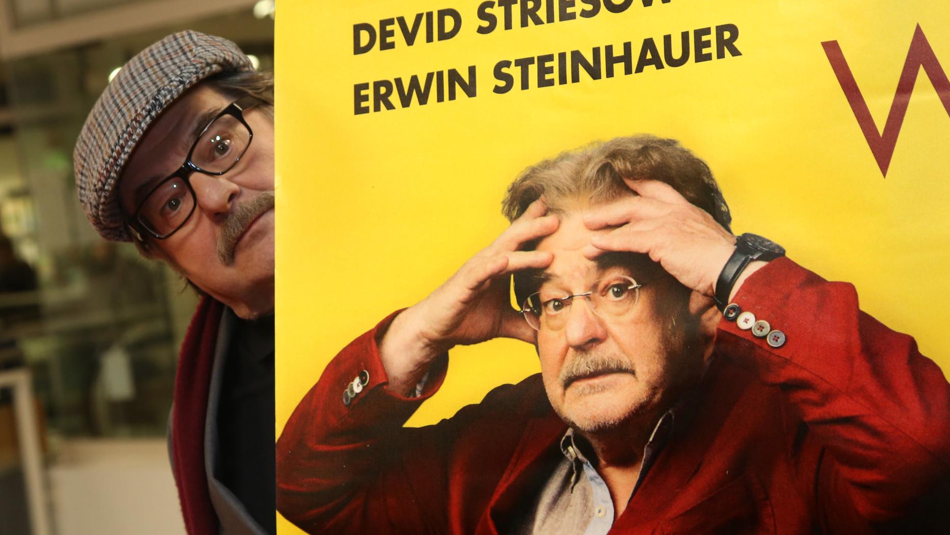 Erwin Steinhauer wirbt für die Grünen