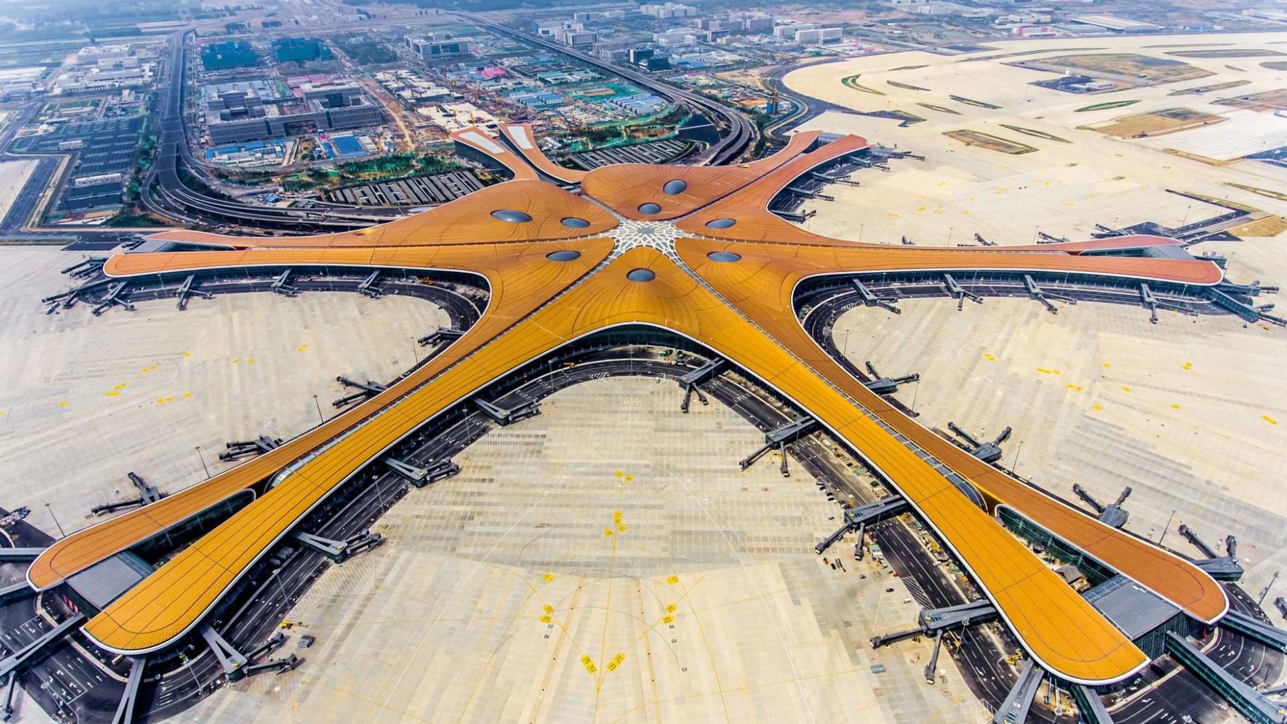 Neuer MegaFlughafen in Peking Warum Passagiere kurze Wege haben