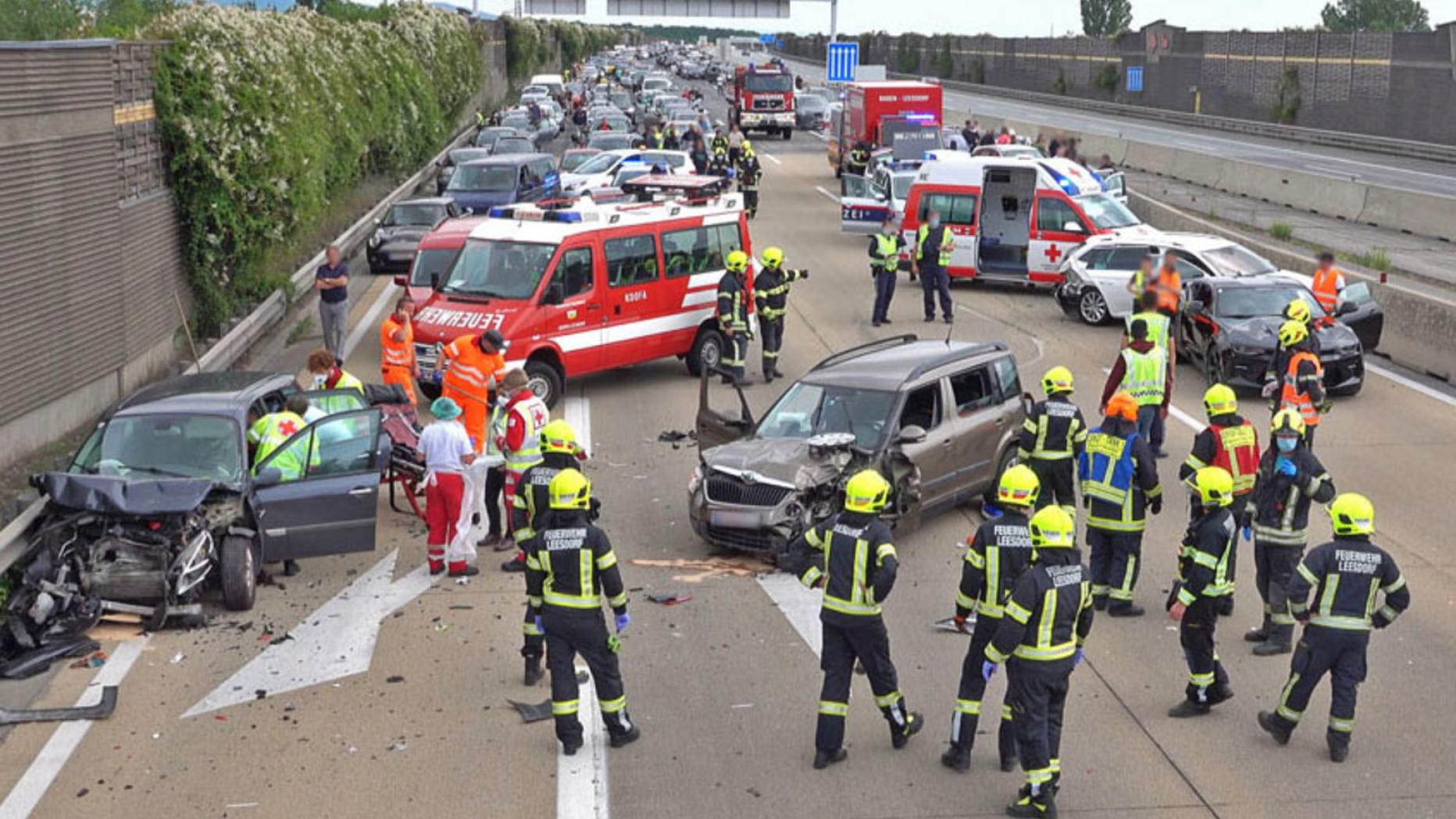 Sieben Verletzte Bei Verkehrsunfall Auf Der A2 In NÖ