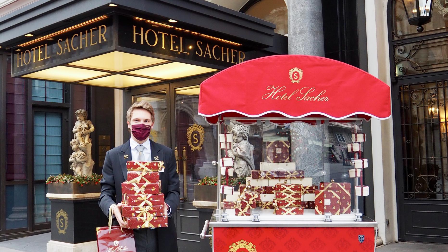 Der süße Service vom Hotel Sacher Jetzt wird geliefert