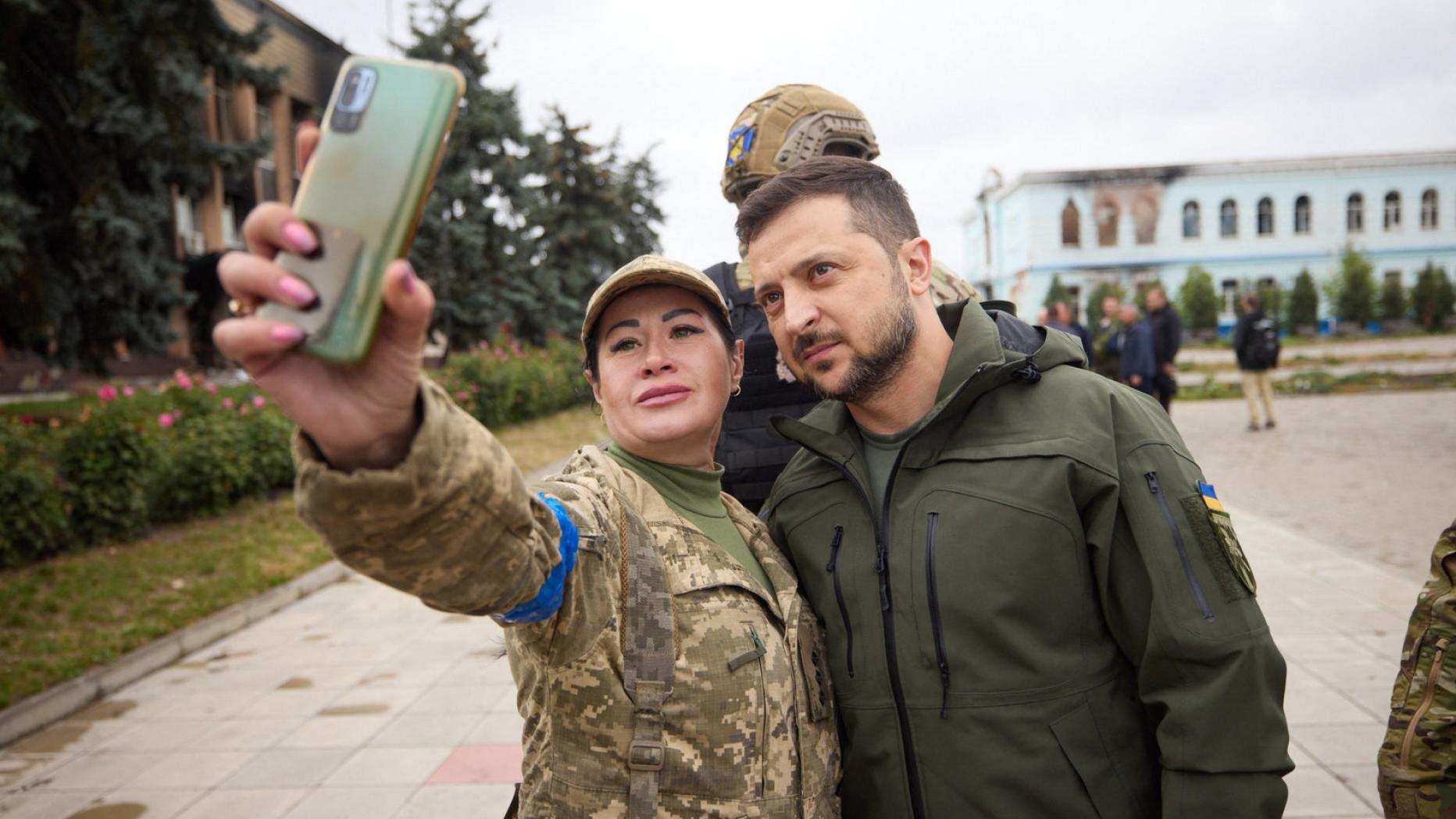 Зеленский в городе Изюм