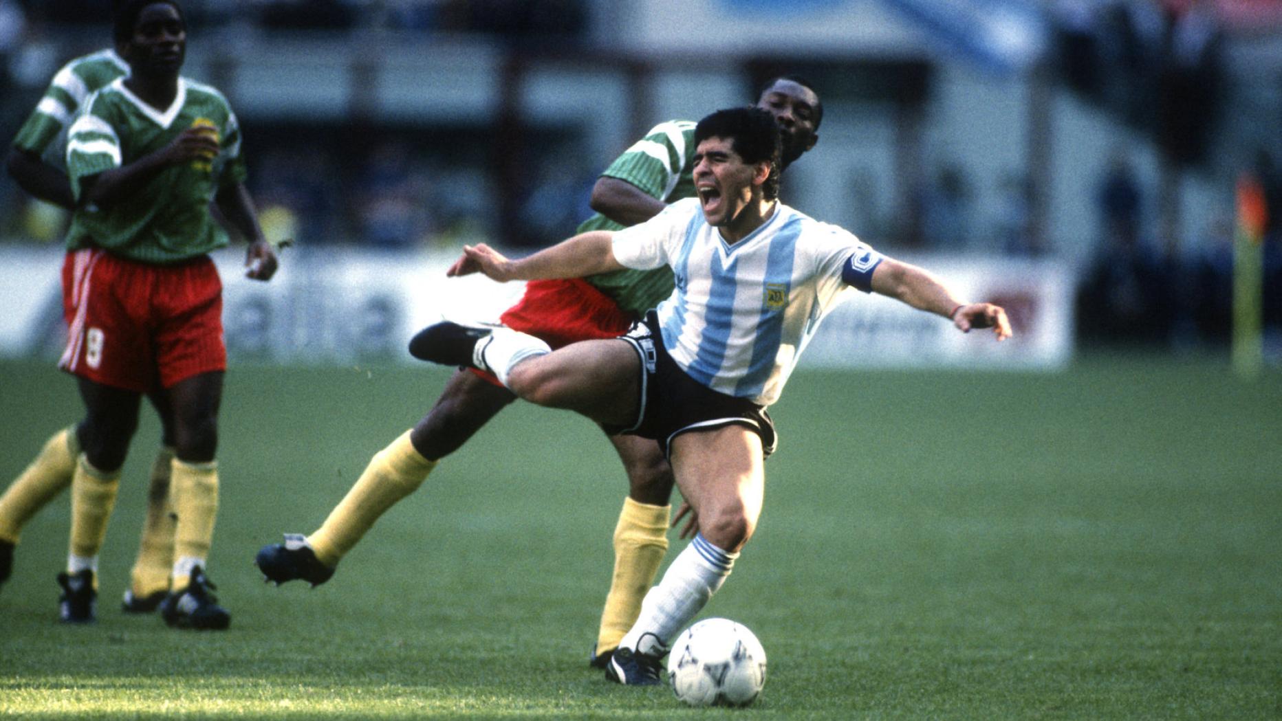 Аргентина 1990. Аргентина Камерун 1990. Диего Марадона 1990. Maradona World Cup 1990. Камерун ЧМ 1990г.