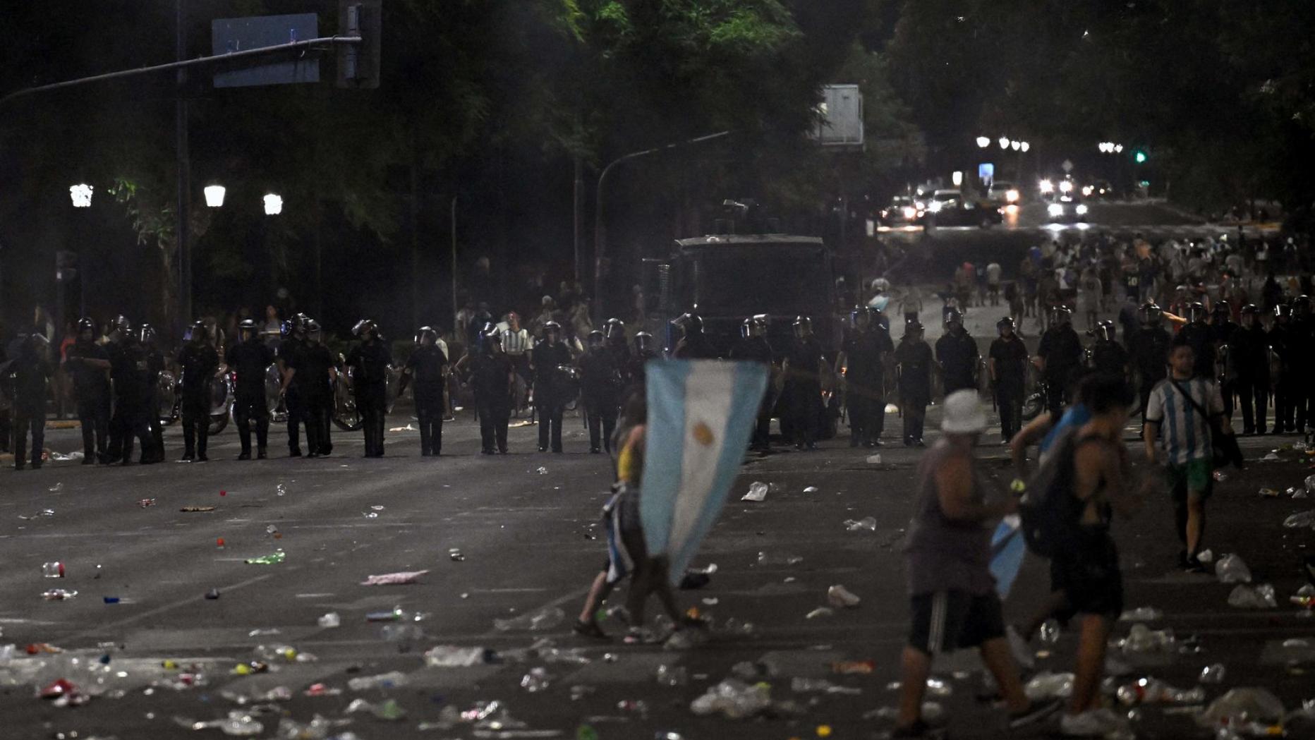 Die WMFeier in Buenos Aires endete mit Verletzten