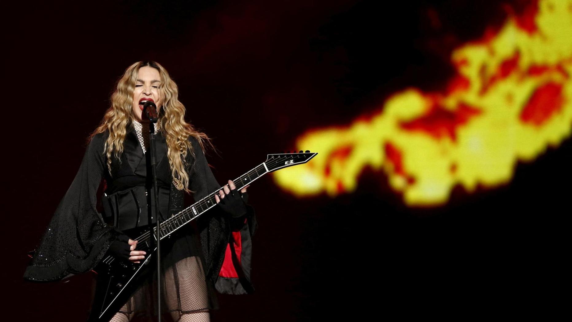 Madonna feiert Tourneestart in London