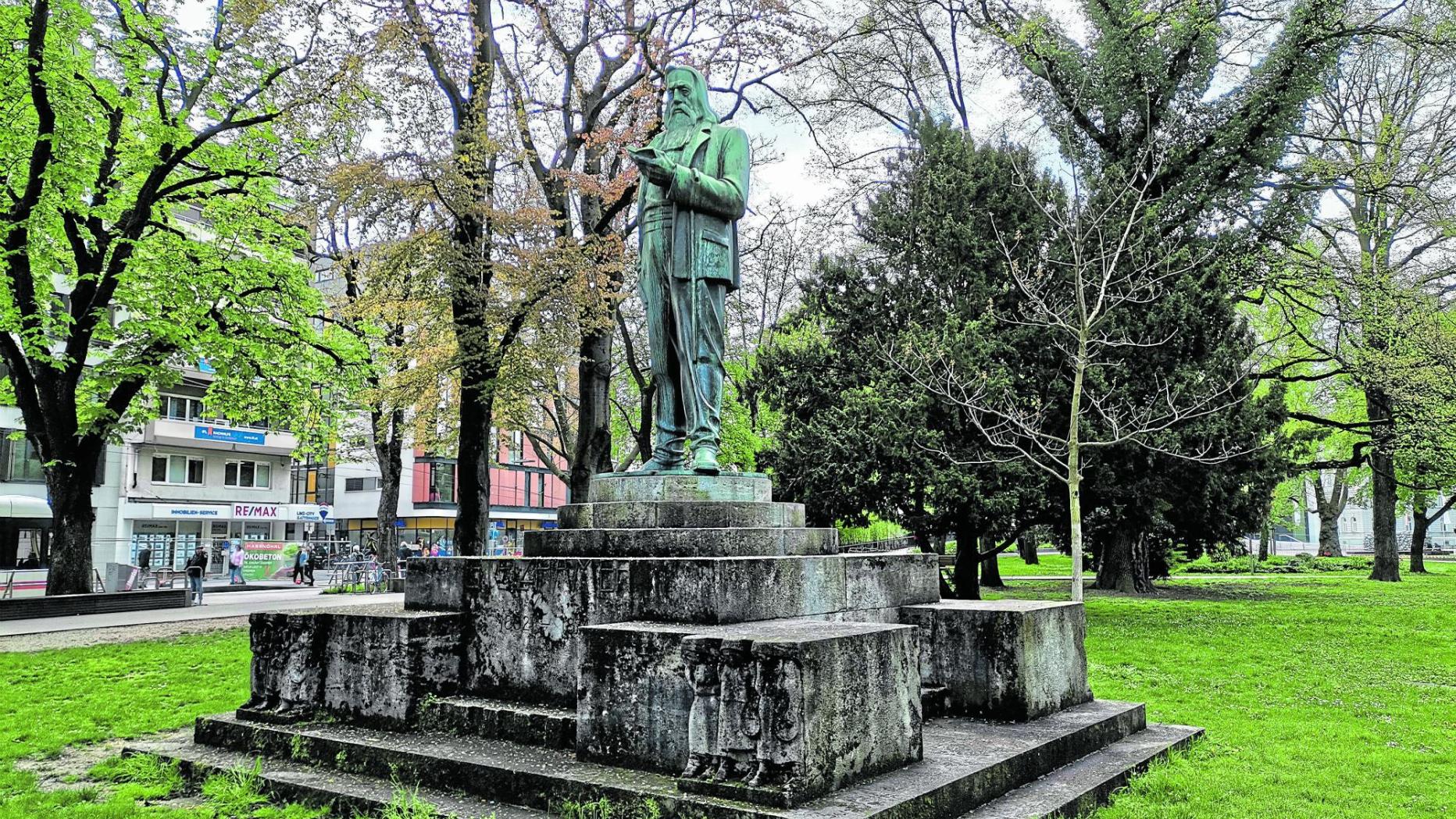 Unkritische Tourismuswerbung mit Dichter Franz Stelzhamer