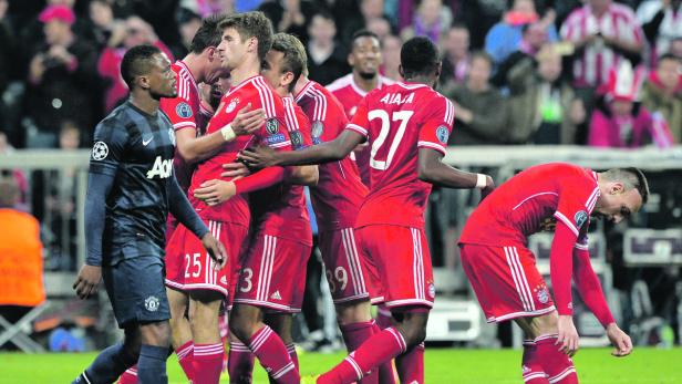 Die Stars der Bayern dürfen sich nach dem 3:1 gegen United und dem Halbfinaleinzug auf Prämien freuen.