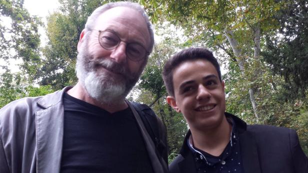Games of Thrones star Liam Cunningham smiles toget