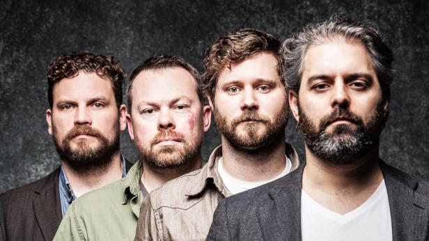 Dan Mangan (Zweiter von rechts) und seine Band Blacksmith