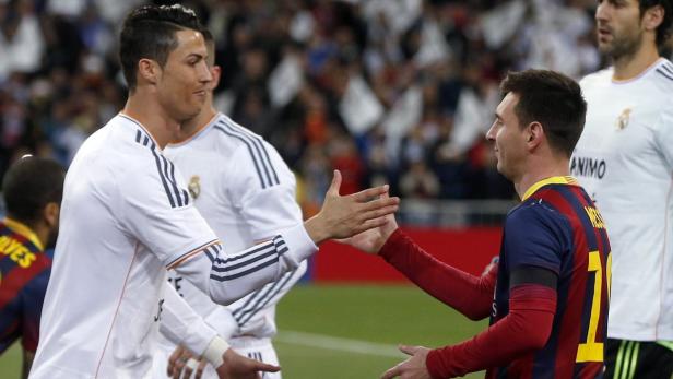 Seit jeher nur Rivalen: Reals Ronaldo und Barcelonas Messi.