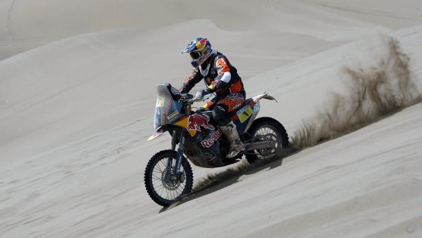 Der spanische Titelverteidiger Marc Coma ist neuer Gesamtführender der Rallye Dakar.