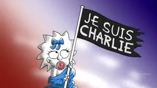 Auch die Simpsons sagen "Je suis Charlie"