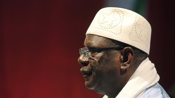 Presidential candidate Ibrahim Boubacar Keita look