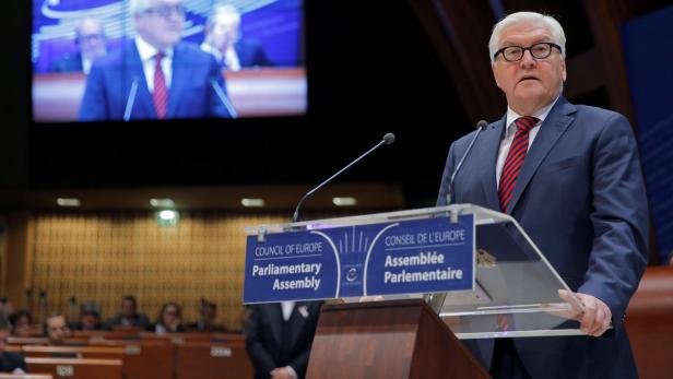 German Foreign Minister Steinmeier addresses the P