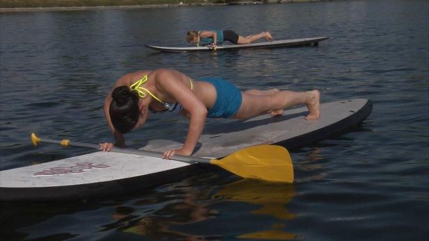 Bodytransforming auf dem SUP