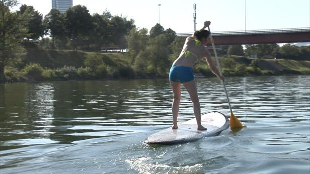 Das normale Stand Up Paddling machen wir hier nur zum Aufwärmen.