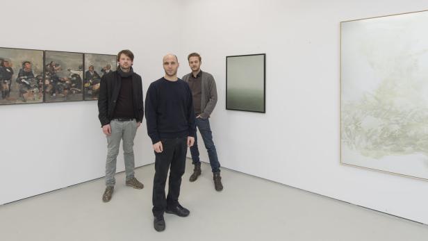 Michele Bubacco, Mattia Casagrande und Max Piva, drei italienische Maler aus Venedig, haben in Wien ein Atelier eingerichtet. Ihre Arbeiten sind ab 15. Jänner in der Erdberger Galerie &quot;Markhof 2&quot; zu sehen.