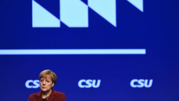 Angela Merkel beim Parteitag der CSU