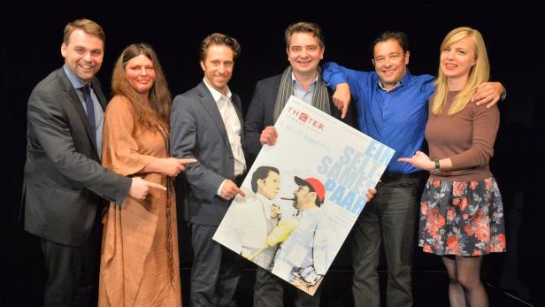 Wagner Trekwitz (m.) mit Darstellern und Leading-Team