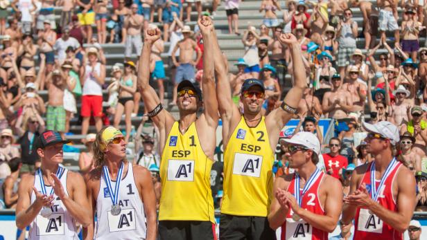 BEACH-VOLLEYBALL EM 2013 / HERREN PODIUM