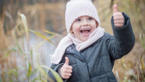 Prinzessin Estelle in Herbstmontur.