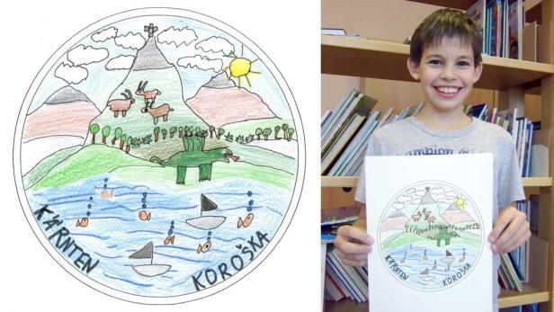 10-Jähriger bringt ganz Kärnten/Koroska auf eine Münze