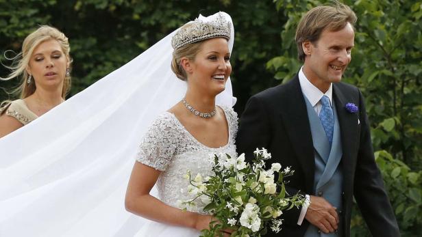 Lady Melissa Percy und Thomas van Straubenzee bei ihrer Hochzeit im Juni 2013