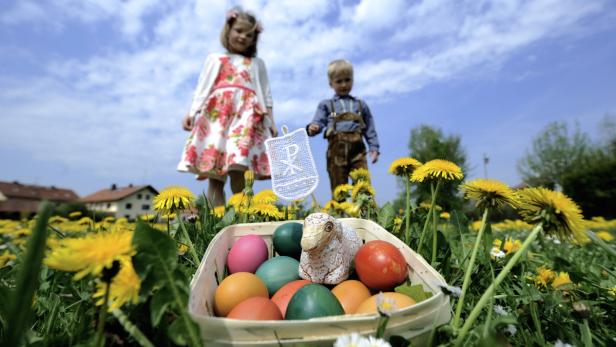 Am Ostersonntag wird es zwar etwas wechselhaft, der Eiersuche sollte im ganzen Land aber nichts im Wege stehen.