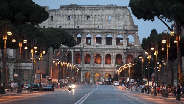 Der Unfall ereignete sich nur wenige hundert Meter vom Kolosseum in Rom entfernt.